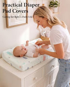 Yoofoss 2-Pack Diaper Changing Pad Cover - Image 2