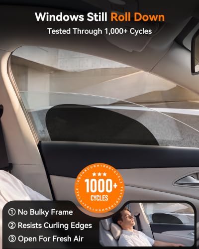 Car Side Window Sun Shades, Static Cling - Image 3