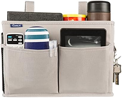 Surblue Bedside Caddy Hanging Bed Organizer Storage Bag Pocket - Image 4