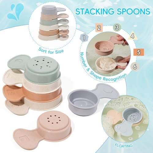 Baby Bath Toys for Kids Ages 1-3, Bathtub Pool Water Table Toys, Silicone Bath - Image 4
