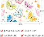 Shower Mat Non Slip 26.8 x 15.1 Inches, Colorful Butterfly Bathtub Mat Shower - Image 4