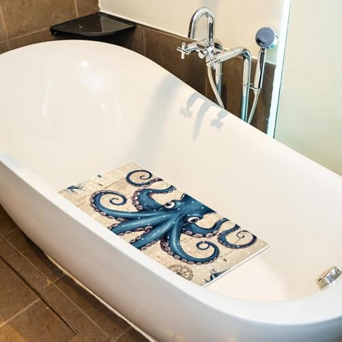 Non Slip Bathtub and Shower Mat 26.8x15.1 inch, Bath Mat - Image 5