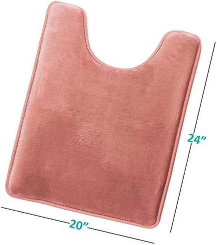 Clara Clark Bathroom Rugs, Velvet Memory Foam Bath Mat, Machine Washable Bath - Image 3