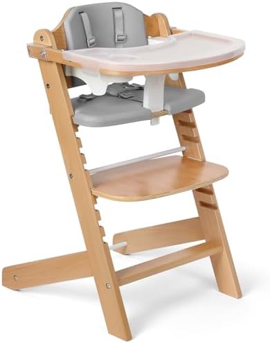 Cowiewie 3-in-1 Convertible Natural Wooden High Chair by Cowiewie