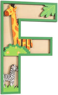 3D Layered Safari Nursery Wooden Letters by Unknown