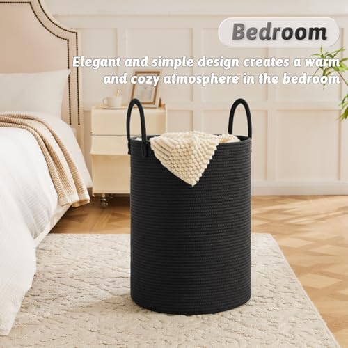 Artfeel Laundry Basket, Woven Cotton Rope Laundry Hamper, 60L - Image 3