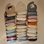 mushie Silicone Baby Bib | Adjustable Fit Waterproof Bibs - Image 6
