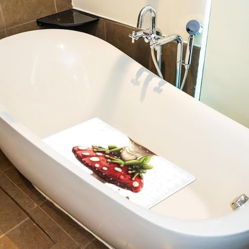 Bath Tub Shower Mat, Washable Bathtub Floor Mats, Suction Cups and Drain Holes - Image 5