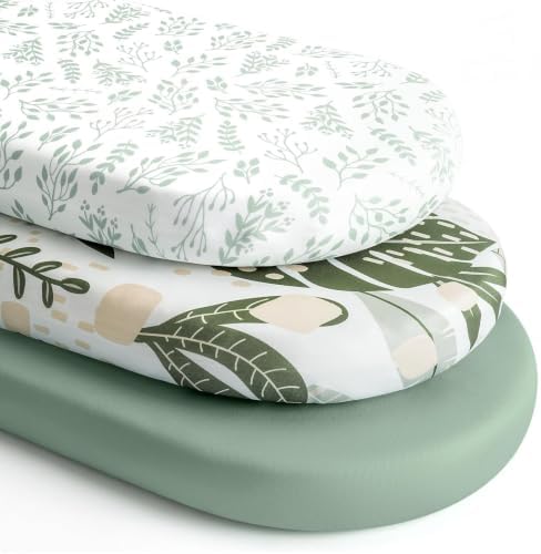 Yoofoss 3-Pack Bassinet Sheets for Boys Girls Universal Fit by YOOFOSS