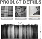 Emvency Valances for Windows, 2 Pack, 52x18 Inch, Abstract 0 - Image 3