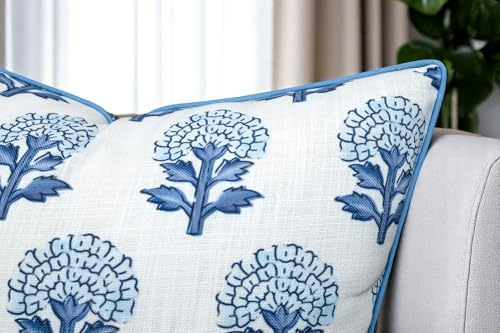 Marigold Floral Print 20x20 Pillow Covers Set of 2 - Image 2