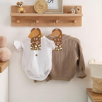 Whaline 8Pcs Daisy Baby Closet Size Dividers Hanging Wooden Baby Closet - Image 5