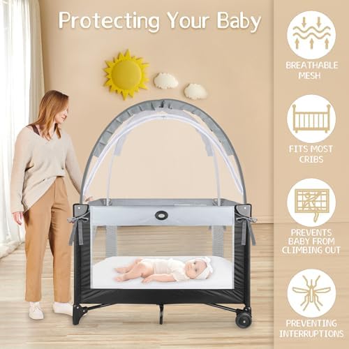 Crib Tent to Keep Baby from Climbing Out - Image 2