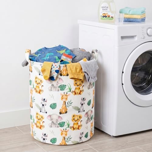 Kids Laundry Basket Waterproof Woodland Animals Baby Laundry Hamper Dirty - Image 6
