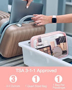 BAGSMART Clear Toiletry Bag 2-Pack TSA Approved Water-Repellent - Image 3