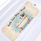 Bathtub Shower Mat 40X16 Inch, for Toddler, Dog Vintage by Culudea