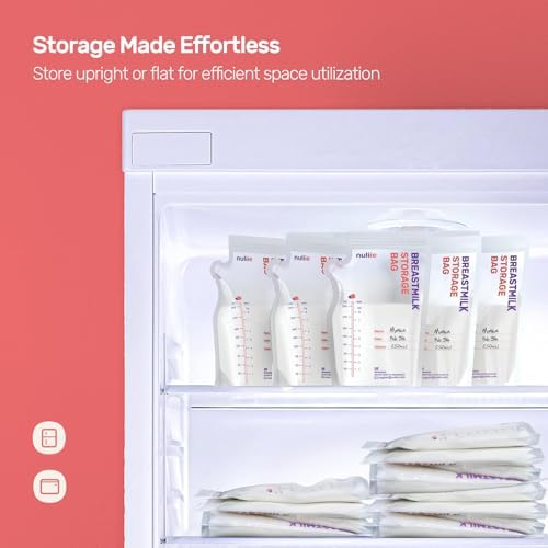 Nuliie 80 Pcs Breastmilk Storage Bags Freezer BPA-Free - Image 6