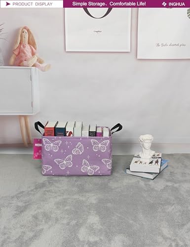 Rectangular Butterfly Storage Basket Gift Bag - Image 4