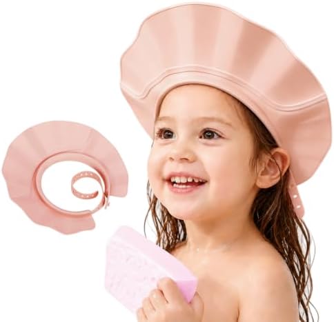 FUNUPUP Baby Shower Cap for Toddlers Kids, Soft TPE Silicone, Dusty Pink by FUNUPUP