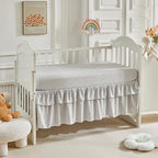 3 Pieces Tufted Stripes Crib Bedding Set - Image 6