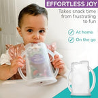Flipping Holder with lid for Food Pouches & Juice Boxes - Image 4