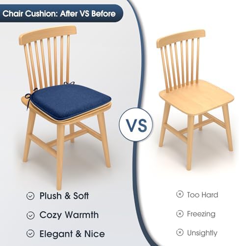 TushGuard Chair Cushions, 4 Pack Memory Foam Chair Pads - Image 3