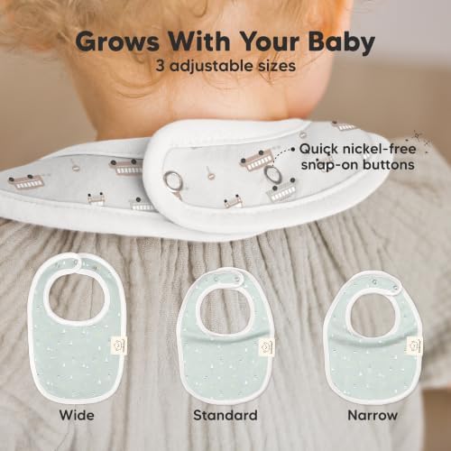KeaBabies 8-Pack Organic Baby Bibs - Image 4