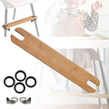 High Chair Footrest, Adjustable Height Natural Bamboo Baby Highchairs Pedal by TLBB