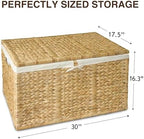 30 in Wicker Storage Trunk - Image 6