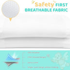 Full Size Cribs 3-in-1 Breathable Mesh Crib Liner, Teething Rail Cover & Crib - Image 5