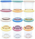 Elk and Friends Baby 4oz Borosilicate Glass Food Storage Jars | 12pk by ElkandFriends