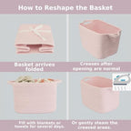 XUANGUO Woven Cotton Rope Storage Basket - Image 7