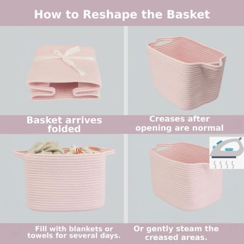 XUANGUO Woven Cotton Rope Storage Basket - Image 7