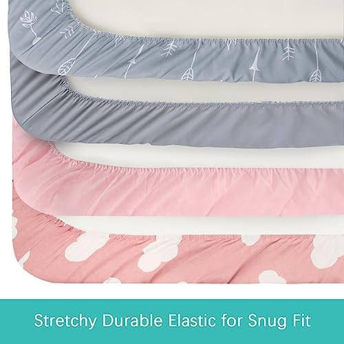 Baby Bassinet Sheets 4 Pack Compatible - Image 5