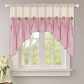 ASPMIZ Farmhouse Cotton Linen Swag Valances by ASPMIZ