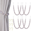 KLOGTSIND Wood Bead Curtain Tiebacks, 6 Pack Curtain Tie Backs by KLOGTSINDDirect