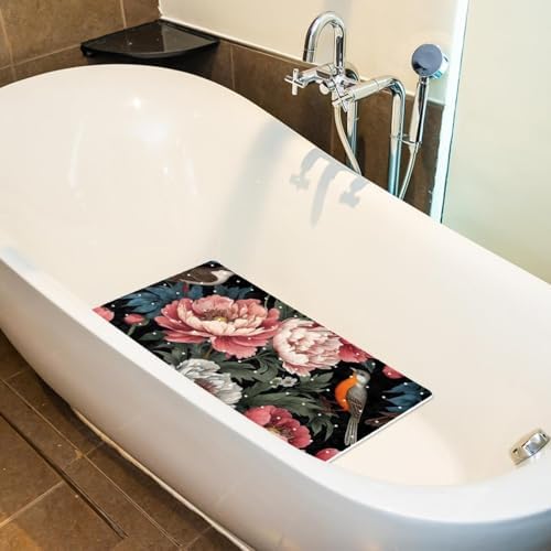 Non Slip Bathtub and Shower Mat 26.8x15.1 inch, Bath Mat - Image 5