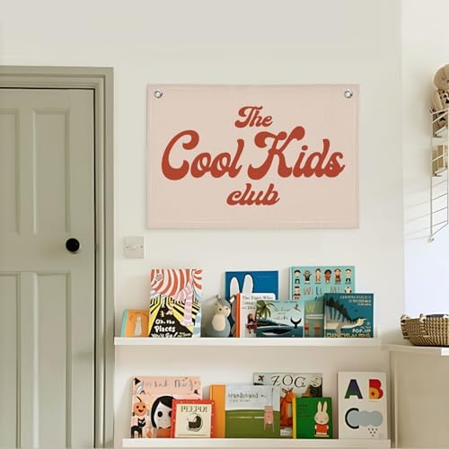 Lacama The Cool Kids Club for Toddler Room Playroom Bedroom Decor Retro Nursery - Image 2