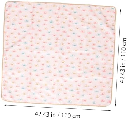 High Chair Mat for Toddlers Foldable Floor Protector Polyester Fiber - Image 2