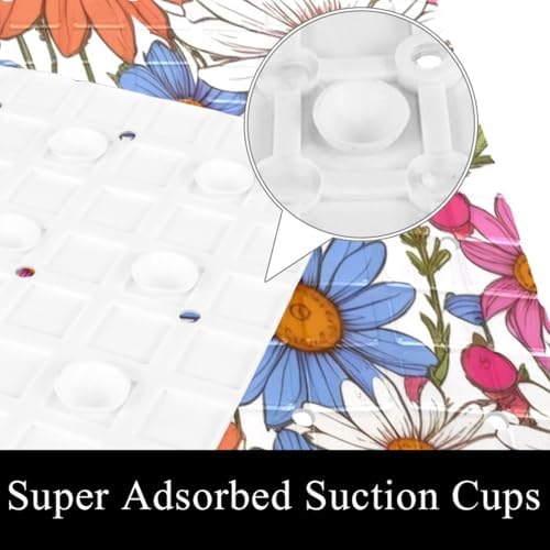 Shower Mat Bathtub Mat, 26.8x15.1 inch, Non-Slip Bath Mat - Image 3
