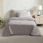 FLXXIE 5-Piece Microfiber Toddler Bedding Set, Somke Grey - Image 2