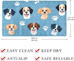 Bathtub Mat Non Slip 26.8x15.1 Inch, Dogs Paws Pattern Shower Mat - Image 4
