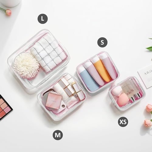 LETGO 4 PCS Clear Insert Bag for Bogg Bag, Beach Makeup Bag for Women - Image 4