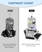 Relavel Hanging Toiletry Bag for Men, Large Travel Bag for Women - Image 5