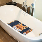 Bathtub Mat Non Slip 26.8x15.1 Inch, Fox Heads Shower Mat - Image 5