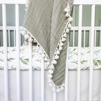Crane Baby 100% Cotton Sateen Crib Sheet, Fitted - Image 4
