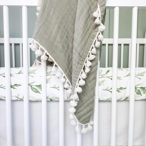 Crane Baby 100% Cotton Sateen Crib Sheet, Fitted - Image 4