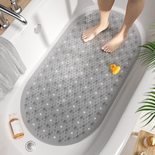 HITSLAM Non Slip Bathtub Mat, 27x15 Inch Bath Mat by HITSLAM