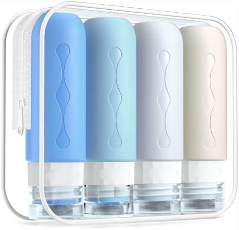 Gemice Travel Bottles for Toiletries, Tsa Approved Travel Size Containers by GemiceBeautyTools