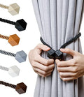 NazTur Magnetic Curtain Tiebacks, Curtain Ties, No-Drill Holdbacks by NazTur